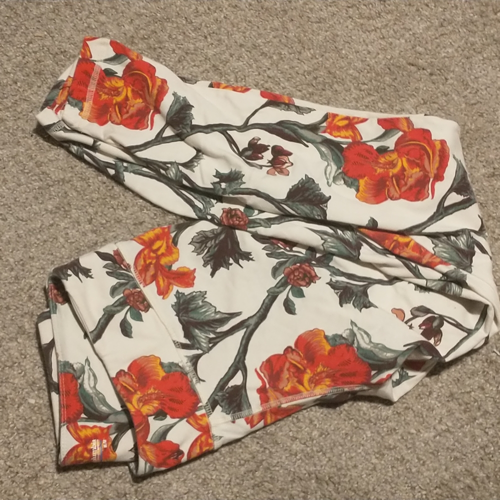 Columbia Lodge Leggings floral print Omni-Shade Omni-Wick Womens M